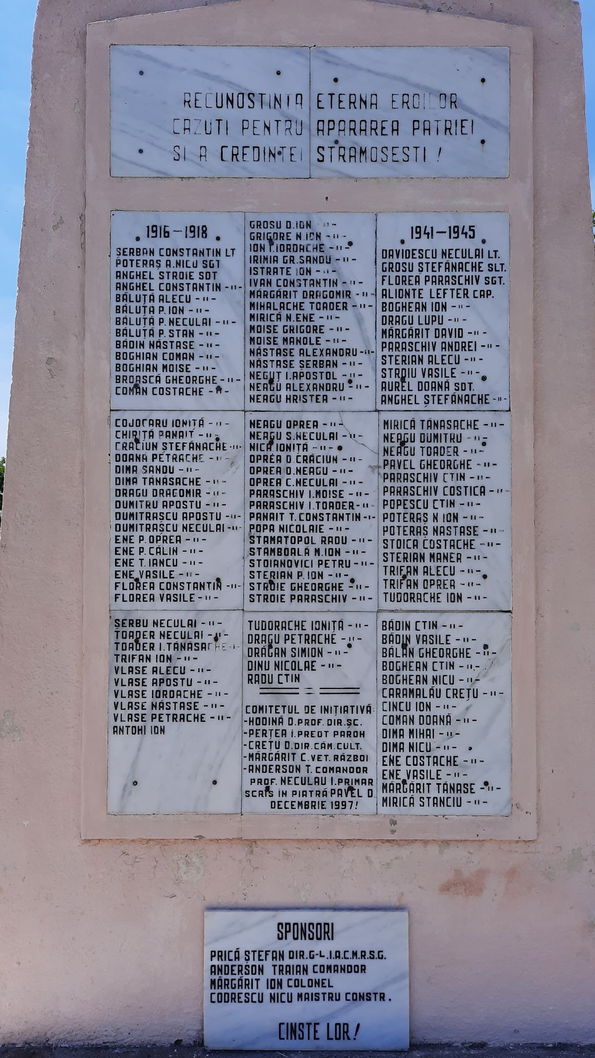 Monumentul Eroilor din Slobozia Conachi - foto 5